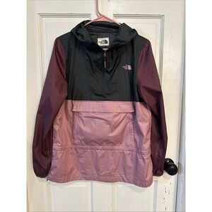 THE NORTH FACE ANORAK Wind Coat Jacket Hood‎ Packable Waterproof Windwall Sz S